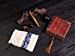 TJ Global Set of 3 Drilled Yoni Eggs and 1 Massage Stick Tiger Eye Stone for Kegel Exercise Pelvic Floor Muscles Vaginal Exercise Ben Wa Ball Health Care for Women Beautiful Brocade Gift Box & Pouchthumb 2