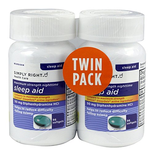 Members Mark Formerly Sleep Aid 192ct 50mg Diphenhydramine 192 Softgels