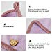LEARJA Microfiber Hair Towel, Rapid Drying Hair Towel, Quick Drying Hair Towel, Hair Towels for Women& Girl, Hair Towel Wrap for Drying Curly, Long & Thick Hair(Purple+Pink)thumb 2
