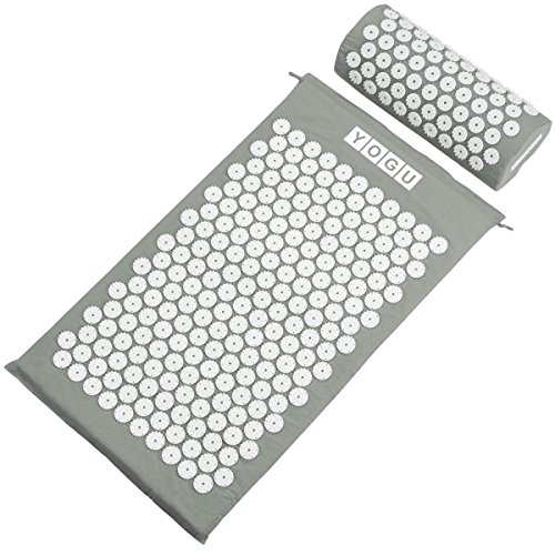 Acupressure Mat and Pillow Set for Back and Neck Pain Relief and Muscle Relaxation Relieves Stress, Back, Neck, and Sciatic Pain