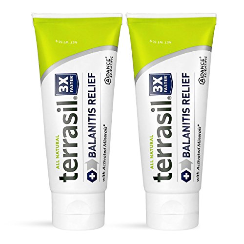 Terrasil® Balanitis Relief – 100% Guaranteed, All-Natural, Gentle, Soothing Skin Relief Ointment for Relief from Irritation, Itch, Redness and Inflammation, Balanitis Symptoms (50 Gram Tube 2 Pack)