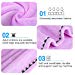 2 Pack Bigger Plus Size Hair Towel Wrap Turban Microfiber Drying Bath Shower Head Towel with Buttons, Quick Magic Dryer, Dry Hair Hat, Wrapped Bath Cap By Duomishu (Blue & Purple)thumb 4