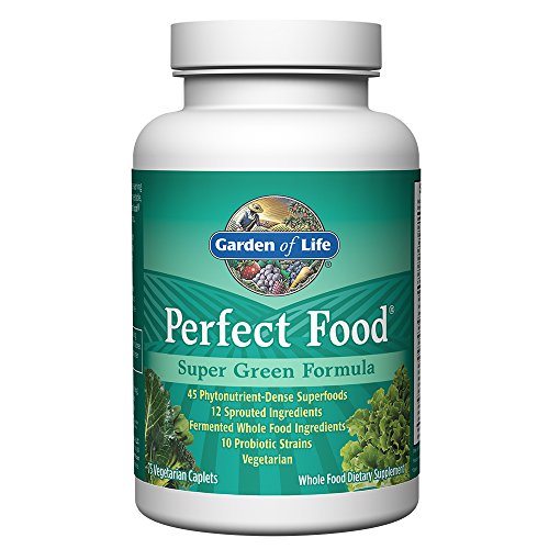 Garden of Life Whole Food Vegetable Supplement – Perfect Food Green Superfood Dietary Supplement, 75 Vegetarian Caplets