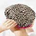 Shower Caps 4 Pack Bath Caps Perfect for Women most Hair Lengths and Thicknesses – Waterproof – Double Layer, Upgraded Version (Flower Red + Rose Dot pink + Zebra pattern + Leopard)thumb 3