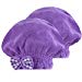 SOFTOWN Microfiber Hair Drying Towel Wrap Super Absorbent for Women with Short Hair (9 x 12 inch, Purple-Short-2 Pack)thumb 1