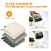2 Pack Microfiber Hair Towel, Quick Dry Hair Towel, Hair Towels for Women, Hair Towel Wrap, LLEARJA Twisty Turban Hair Towel, Long & Curly Hair Towel(White+Gray)thumb 4