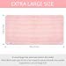 VIVOTE Microfiber Hair Towel, Shower Hair Dry Wrap Towel, Ultra Absorbent, Fast Drying, Super Soft, Anti Frizz, Long Thick Curly Hair Drying Towel, Large 21.5 x 43 Inch (Pink)thumb 2