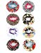 Thunaraz 8Pack Shower Caps for Women Girls Satin Bonnet Waterproof Hair Cap Double Layerthumb 4