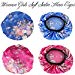 Jstyle 2Pack Soft Satin Hair Bonnet for Women Girls Shower Caps Hair Hat for Sleeping Shower Beautiful Hair Head Cover Bonnetthumb 1